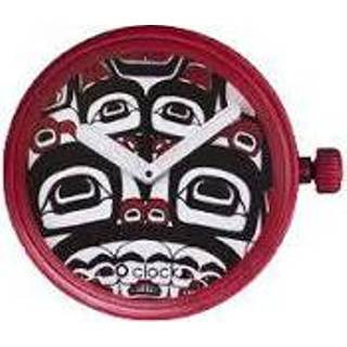 👉 Klok rood vrouwen O clock klokje People Alaska