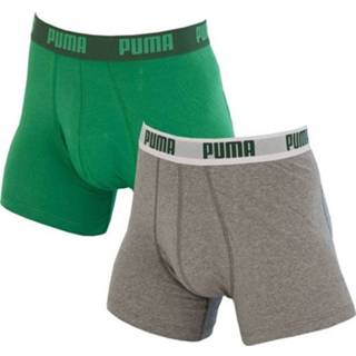 👉 Boxershort donkergroen Puma - Basic Boxershorts 2 Pack Amazon Green