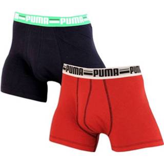 👉 Boxershort rood male Puma - Basic Boxershorts 2 Pak Rood/ Navy