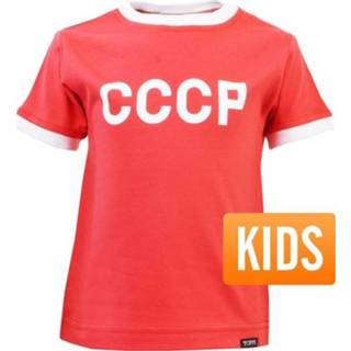 👉 Shirt rood kinderen TOFFS - CCCP Retro Ringer T-Shirt Kids Red