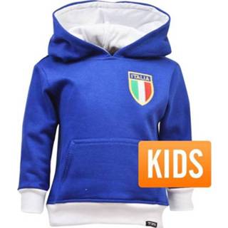 👉 Hoodie blauw wit kinderen TOFFS - Italy Kids Royal Blue/ White