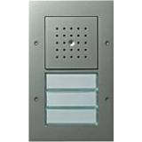 👉 Gira AUDIO 3-voudig opbouw deurstation met infoschild 3x call knop, busSysteem, zilver