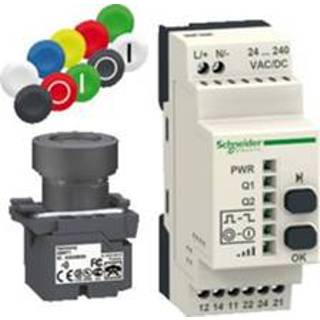 👉 Schneider Electric Harmony drukknopset, draadloos, 6 kleuren caps