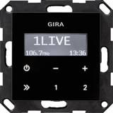 👉 Gira Systeem 55 inbouw glas basiselement tbv radio, RDS, zonder luidspreker, zwart