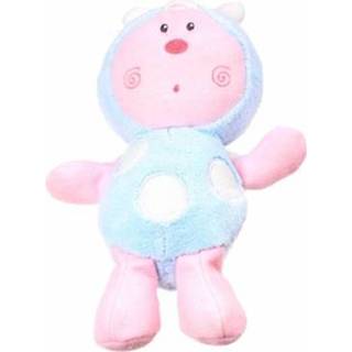 👉 Knuffel blauw jongens Luminou Glow In The Dark lieveheersbeestje 27 cm 8718807881518