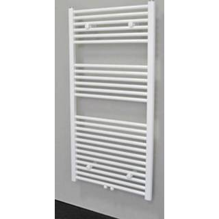 Sanicare design radiator midden aansluiting recht chroom HRM 451200C Design radiatoren chroom Sanicare radiator midden aansluiting recht 120 x 45 cm.