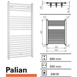 👉 Handoekradiator Boss & Wessing Palian 688 x 500 mm (13 kleuren) 8719304121763