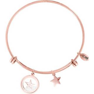 👉 CO88 Armband 'Ster' staal/rosékleurig, all-size 8CB-12062