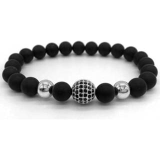 👉 Memphis armband Matte Agaat kralen Zirconia Ball