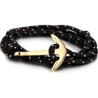 👉 Gouden anker armband polyester koord