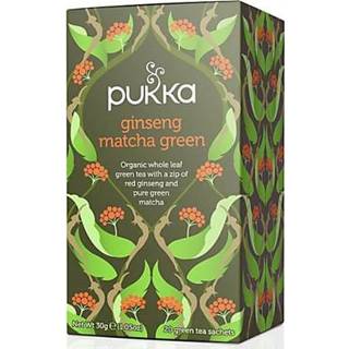 👉 Ginseng donkergroen thee Pukka Matcha Green 20 zakjes 5060229014528