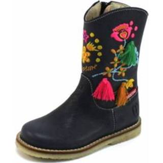 Shoesme laarsjes blauw leer laarzen CR7W104-A SHO39 Blauw leer Shoesme CR7W104-A laarsjes SHO39