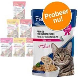 👉 Katten voer Feline Porta 21 Maaltijdzakjes Kattenvoer 6 x 100 g - Kip Puur