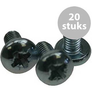 Adam Hall bout zilver m Bout zilver m Adam Hall M6 x 12mm (20 stuks)