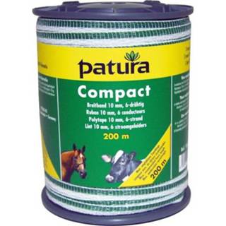 👉 Wit groen Patura compact lint 10mm wit/groen 200m of 400m
