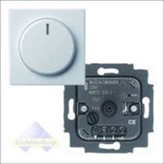 👉 Busch-Jaeger dimmer 2250 U met draaiknop voor gloeilampen (60-600W) Solo davos/studiowit