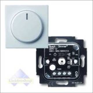 👉 Draaiknop Busch-Jaeger dimmer 2247 U met voor conventionele trafo's (20-500W) Solo davos/studiowit