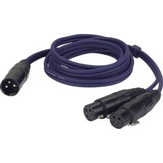 👉 DAP FL38 verloopkabel 1x XLR male naar 2x XLR female 150cm