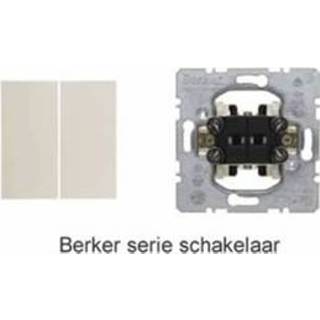 👉 Berker S1 serieschakelaar met drukknop creme glanzend
