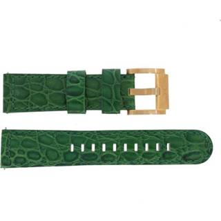 👉 Horlogeband Marc Coblen MCSLR2087 Leder Groen 22mm