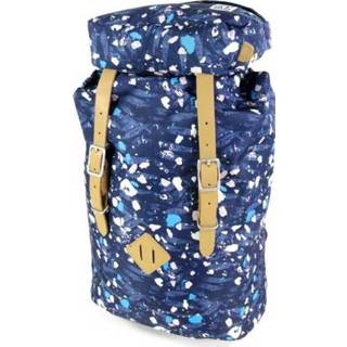 👉 Backpack blauw polyester ja cijfers met motief The Pack Society Premium trekkoord en klepsluiting Speckles allover 8718803135189