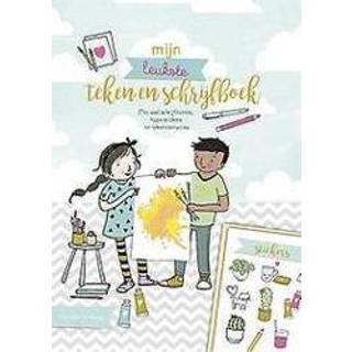 👉 Schrijfboek Mijn leukste teken- en schrijfboek. met veel schrijfruimte, hippe stickers tekeninstructies, Berge, Marieke ten, Hardcover 9789043529051