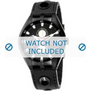 👉 Tommy Hilfiger horlogeband TH-37-3-14-0681 - TH679300907 / 1790617 Rubber Zwart 16mm + zwart stiksel