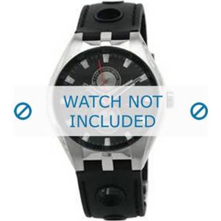 👉 Tommy Hilfiger horlogeband TH-37-3-14-0683 - TH679300909 / 1790619 Rubber Zwart 16mm + standaard stiksel