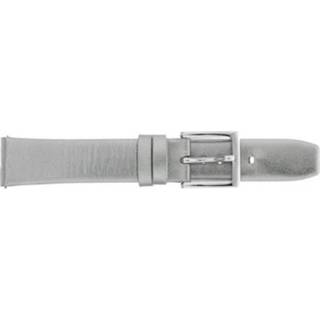 👉 DKNY horlogeband NY2435 Silver / NY8857 Leder Zilver 18mm + standaard stiksel