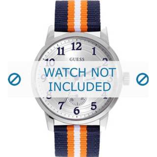 👉 Guess horlogeband W0975G2 Brooklyn Textiel Multicolor + standaard stiksel