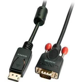 👉 Lindy 41941 1m DisplayPort VGA (D-Sub) Zwart video kabel adapter