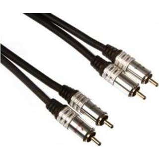 👉 Audioplug 2 x RCA NAAR / STANDAARD 2.50 m VERGUL 5410329656188
