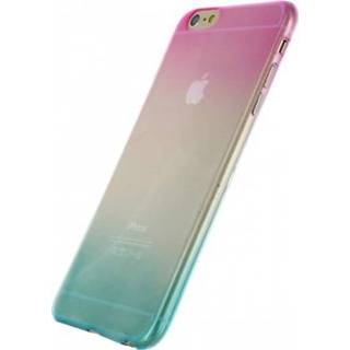 👉 Blauw roze x Xccess Thin TPU Case Apple iPhone 6 Plus/6S Plus Gradual Blue/Pink - 8718256804601
