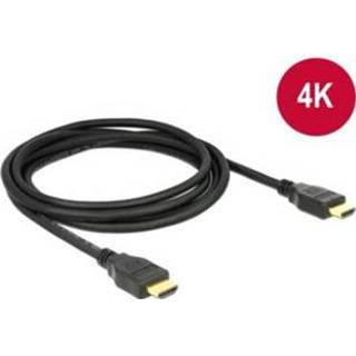 👉 HDMI kabel zwart - 2 meter Delock 4043619847143