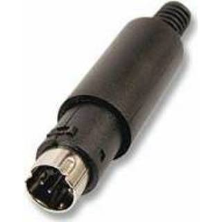 👉 Mini-DIN-Plug 4-pole ED-DIO-M/04 with strain r. - Techtube Pro 4049759038946