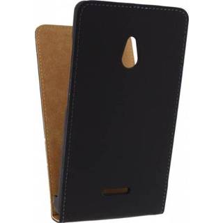 👉 Flipcase zwart XL Mobilize Ultra Slim Flip Case Nokia Black - 8718256060847