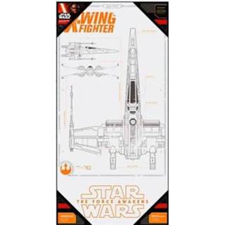 👉 Poster posters Star Wars Episode VII Glass - X-Wing Fighter (50 x 25cm) 8436546898368