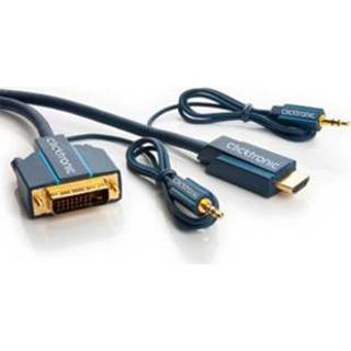 👉 HDMI - DVI kabel met audio 3 meter Clicktronic 4040849701399
