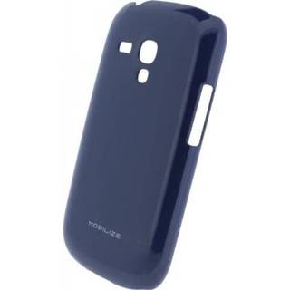 👉 Blauw Mobilize Cover Glossy Coating Samsung Galaxy SIII Mini I8190 Dark Blue 8718256035043