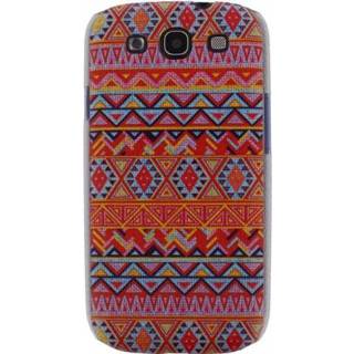 👉 Oranje Xccess Cover Samsung Galaxy SIII I9300 Orange Aztec - 8718256058738