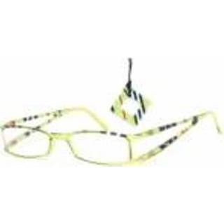👉 HIP Leesbril gestreept dubbel lime/zwart +2.5