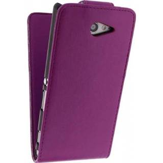 👉 Flipcase purper Xccess Flip Case Sony Xperia M2 Purple - 8718256057250