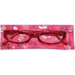 👉 HIP Leesbril rood met bloemen +3.0