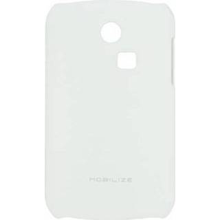 👉 Wit Mobilize Cover Premium Coating Samsung Chat 335 S3350 White - 8718256020452