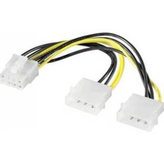 👉 Power supply PC cable 2 x 5.25 plug > PCI Express 8 pin - Goobay 4040849942419
