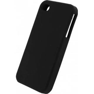 👉 Zwart silicone Xccess Case Apple iPhone 4 Black - 8718256004391