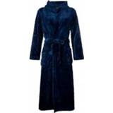 👉 Badjas blauwe blauw fleece met capuchon
