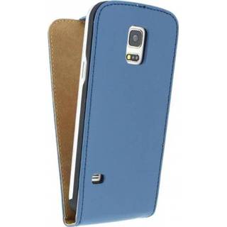 👉 Flipcase blauw Mobilize Ultra Slim Flip Case Samsung Galaxy S5 Mini Dark Blue - Mobil 8718256063510