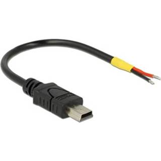 Delock Kabel USB 2.0 Mini-B Stecker > 2 x offene Kabelenden Strom 10 c 4043619852512
