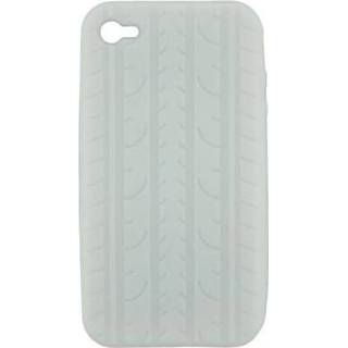 👉 Wit silicone Xccess Case Apple iPhone 4 Tire White - 8718256012853